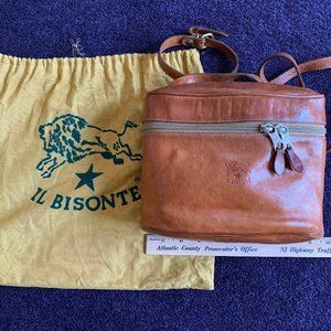 IL BISONTE shoulder/crossbody handbag/purse tan